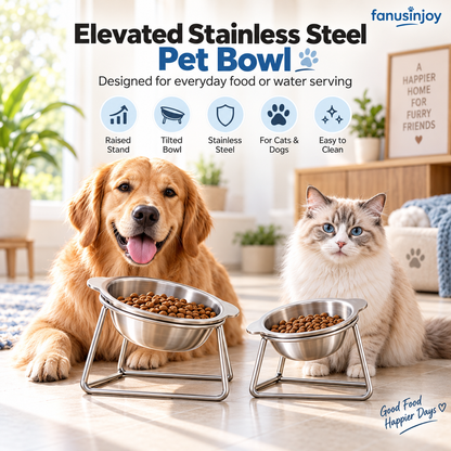 🥣15° Tilted Orthopaedic Feeding Bowl