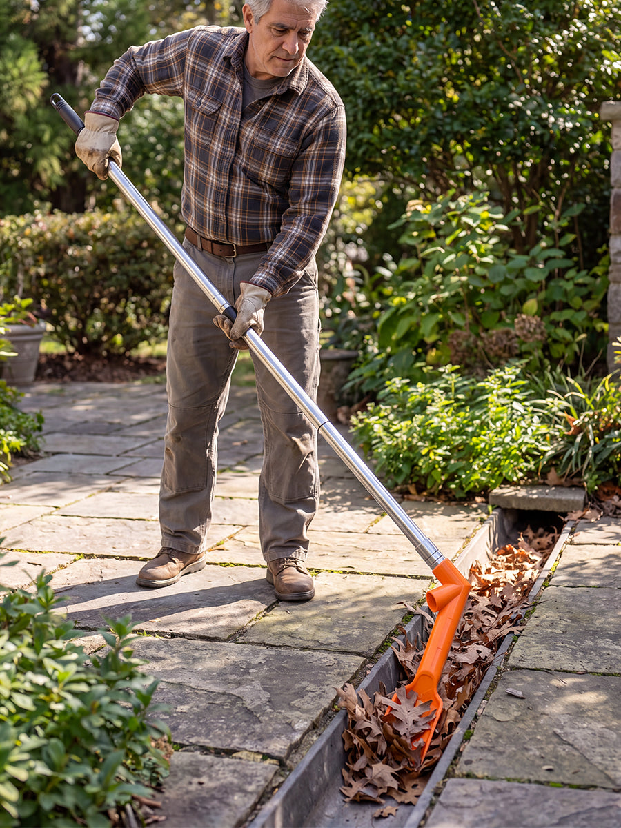 Outdoor deck cleaning
