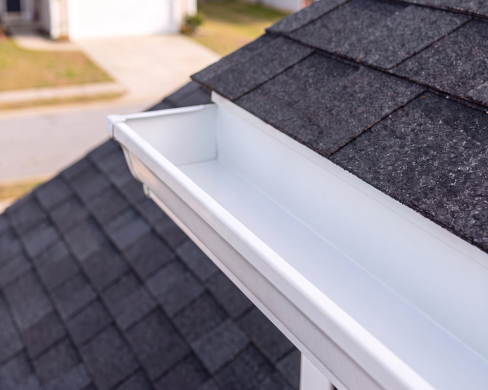 After gutter cleaning