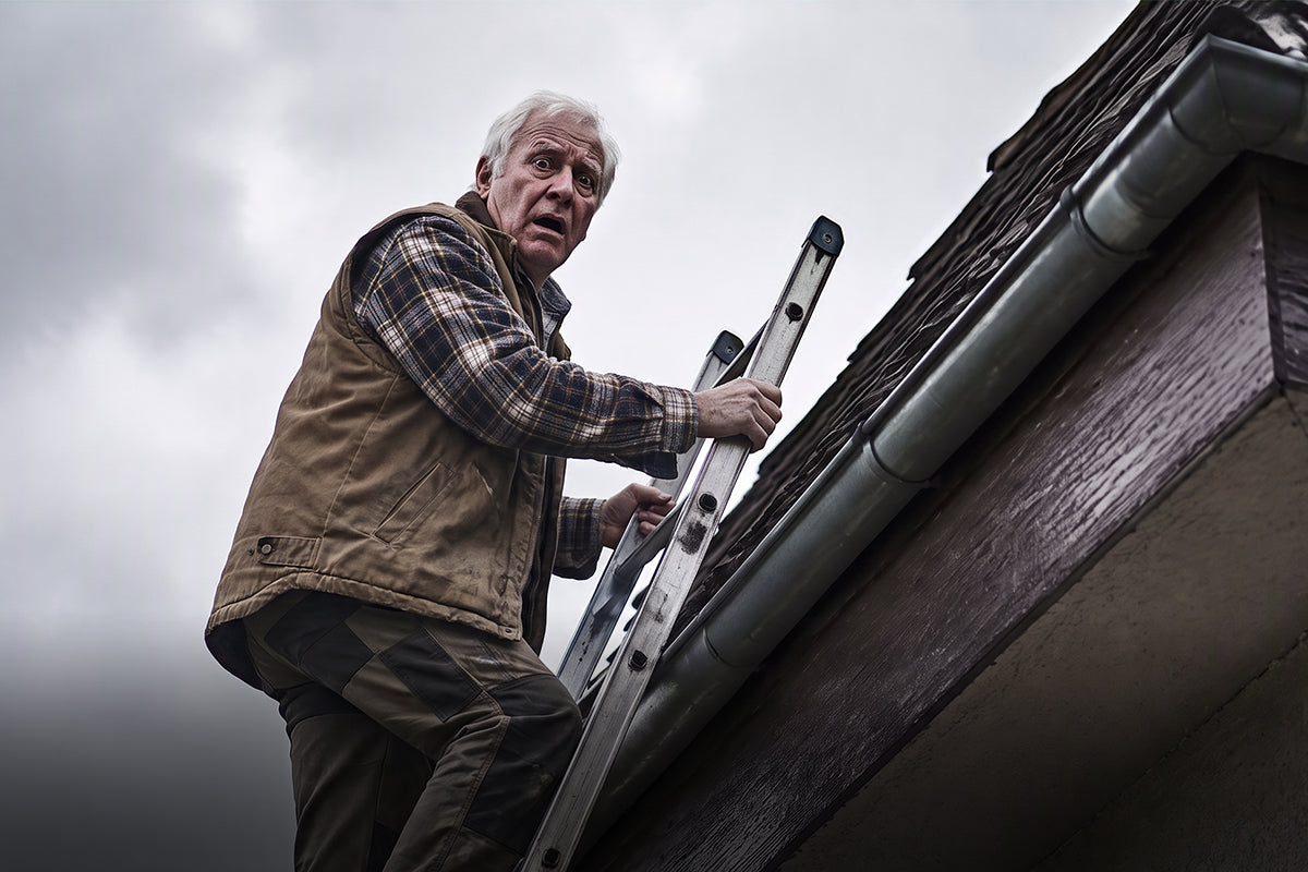 Gutter cleaning detail