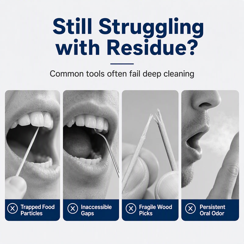 🔥 50% OFF Today! Reusable Stainless Steel Toothpick Set 🦷 Durable & Hygienic