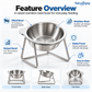 🥣15° Tilted Orthopaedic Feeding Bowl