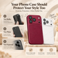📱 Soft Phone Case with Faux Leather Finish