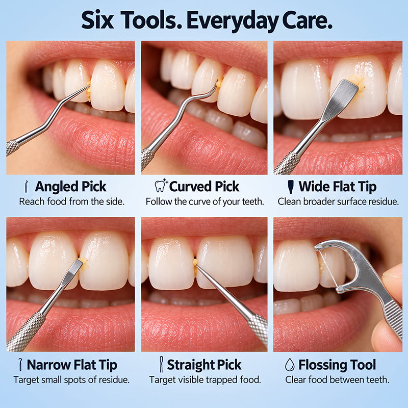 🔥 50% OFF Today! Reusable Stainless Steel Toothpick Set 🦷 Durable & Hygienic