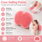 🚿 Shower Foot & Back Scrubber with Massage Pad – Dual-sided, non-slip & easy to use – Deep clean & refresh in every shower ✨
