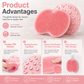 🚿 Shower Foot & Back Scrubber with Massage Pad – Dual-sided, non-slip & easy to use – Deep clean & refresh in every shower ✨