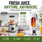 🍊🥤 450 ml Portable Cordless Blender | Digital LED Display, Dual Lid & 30-Second Blend