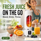 🍊🥤 450 ml Portable Cordless Blender | Digital LED Display, Dual Lid & 30-Second Blend