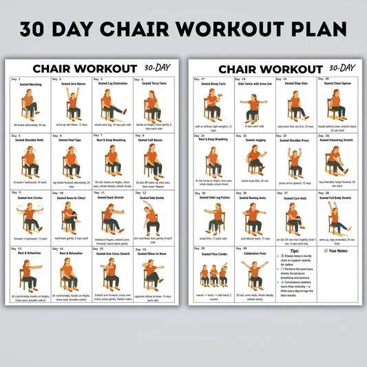 30 Day Chair Workout Plan