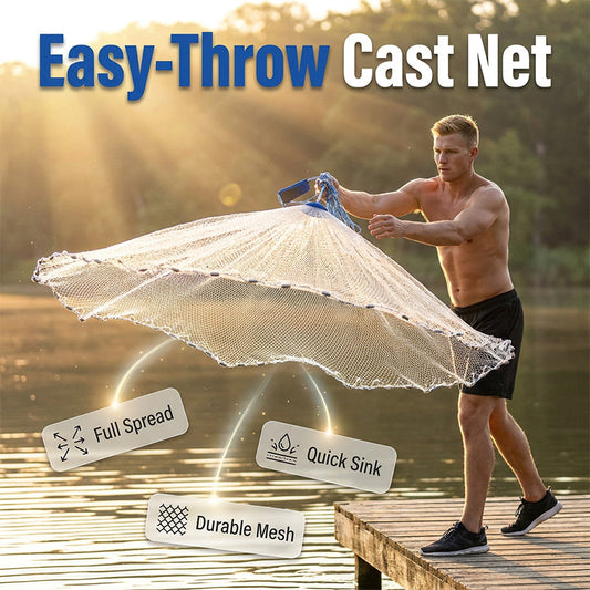 🎁2026 New Arrivals 50% OFF💥 Easy-Throw Cast Net – Fast-Sinking Weighted Mesh for Freshwater & Saltwater Fishing 🐟