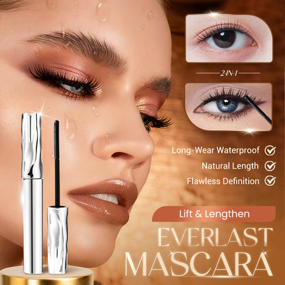 ✨ Waterproof Fiber Mascara - Intense Length & Curl with Enriched Fibers for Clump-Free Volume All Day 🌟👁️