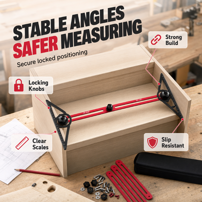 📐 LIMITED-TIME 50% OFF! ⚙️ Multi-Function Woodworking Marking Tool Kit – Solid Aluminum, High Precision, Portable ✨