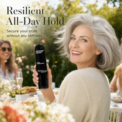 🏆 Last Day Special Price $14.99 ! 👩Buy 2 Get 1 Free🎁 Peah-Scented Volumizing & Setting Spray – Lightweight, Bouncy Hair & Long-Lasting Hold ✨-F