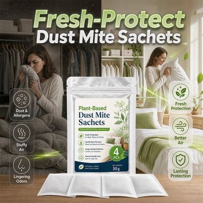 🌿 50% OFF! ✨ Plant-Based Mite Repellent Pouches – Gentle Herbal Formula, Long-Lasting Closet Freshness & Daily Fabric Care – Refresh Bedrooms & Wardrobes Naturally 🛏️