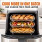 🍳Food-Grade 304 Stainless Steel Air Fryer Stackable Rack | Grill & Toast Kitchen Accessory🍗✨