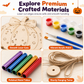 📢📢BUY 1 GET 1 FREE!  !! ⏰ Halloween Wooden Pumpkin Craft Kit | DIY Wind Chime 🎃