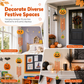 📢📢BUY 1 GET 1 FREE!  !! ⏰ Halloween Wooden Pumpkin Craft Kit | DIY Wind Chime 🎃