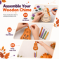📢📢BUY 1 GET 1 FREE!  !! ⏰ Halloween Wooden Pumpkin Craft Kit | DIY Wind Chime 🎃