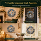 ⛄50% OFF NOW!🔥DIY Xmas Snowman Pearl Art Diamond Painting Acrylic Wreath Pendant ❄️