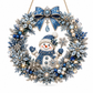 ⛄50% OFF NOW!🔥DIY Xmas Snowman Pearl Art Diamond Painting Acrylic Wreath Pendant ❄️