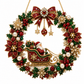 ⛄50% OFF NOW!🔥DIY Xmas Snowman Pearl Art Diamond Painting Acrylic Wreath Pendant ❄️