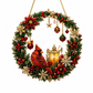 ⛄50% OFF NOW!🔥DIY Xmas Snowman Pearl Art Diamond Painting Acrylic Wreath Pendant ❄️