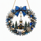 ⛄50% OFF NOW!🔥DIY Xmas Snowman Pearl Art Diamond Painting Acrylic Wreath Pendant ❄️