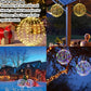 ✨🔮 Hanging LED Sphere Light – 50% OFF! 360° glow, collapsible design, weatherproof metal – perfect for patios, gardens & holidays. 💪