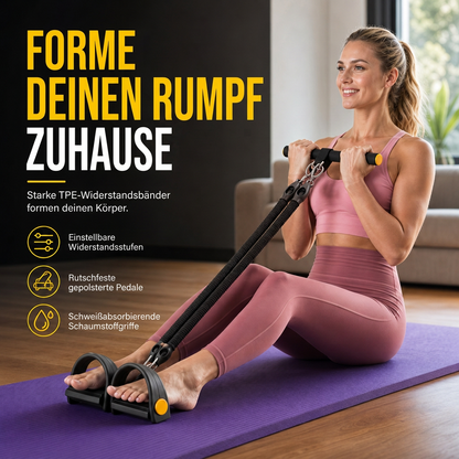 📢📢 50% OFF ⏰ Multifunctional Pedal Resistance Band, Elastic Pull Rope for Ab Workouts, Home Fitness, Yoga & Pilates for Men and Women 💪