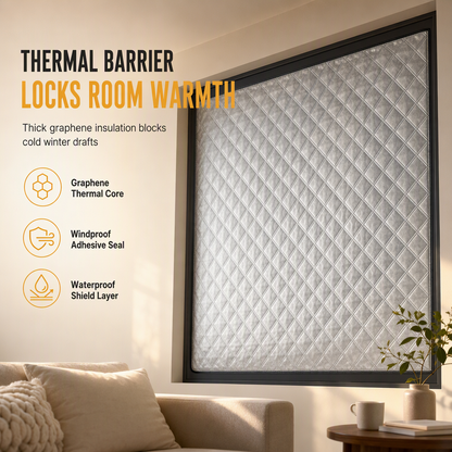 💥Graphene Thermal Insulated Window Curtain for Winter Windproofing