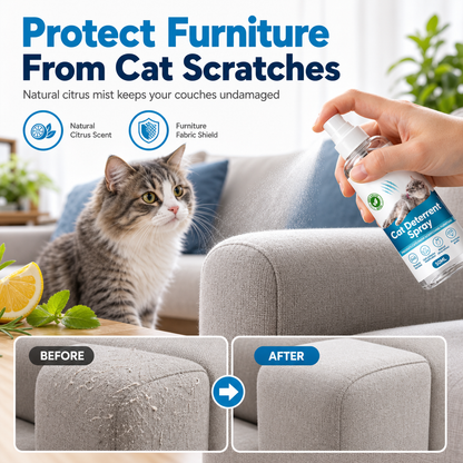 🐱BUY 2 GET 1 FREE + 50% OFF! 🎁Cat Scratch Deterrent Spray