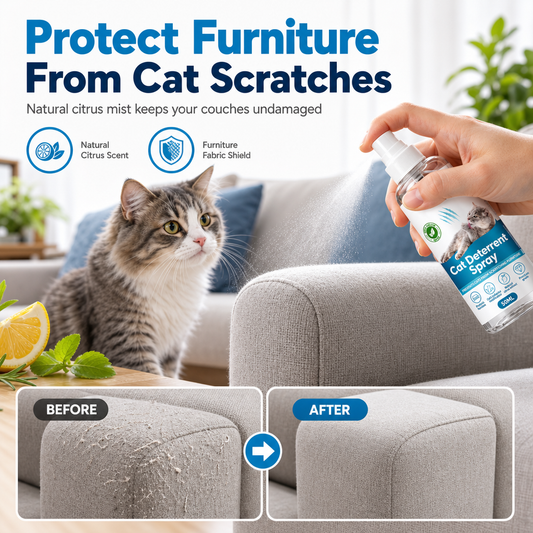 🐱BUY 2 GET 1 FREE + 50% OFF! 🎁Cat Scratch Deterrent Spray