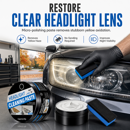 Car Headlight Restoration Paste and Polishing Cream for Removing Oxidation Yellowing and Haziness